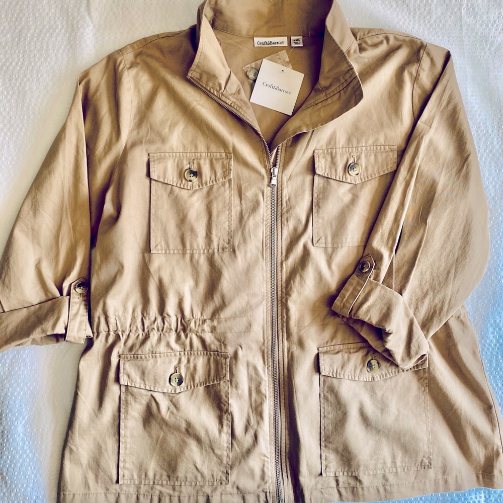 Croft & Barrow Waist Utility Jacket